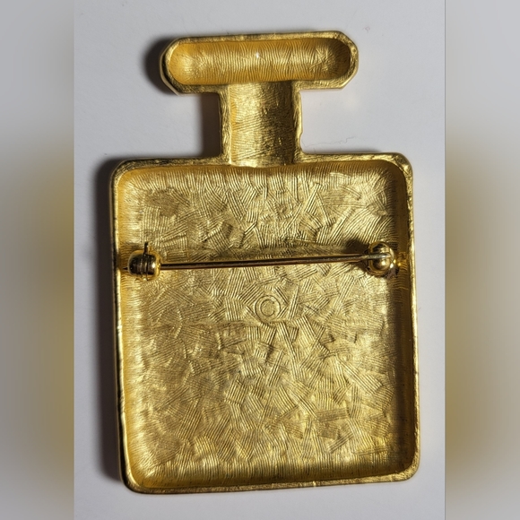 ANNE KLEIN PERFUME BOTTLE BROOCH NWOT VINTAGE - Picture 5 of 8